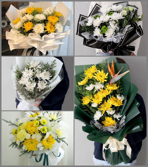 浙江省宁波鄞州区五乡镇白事花束代送